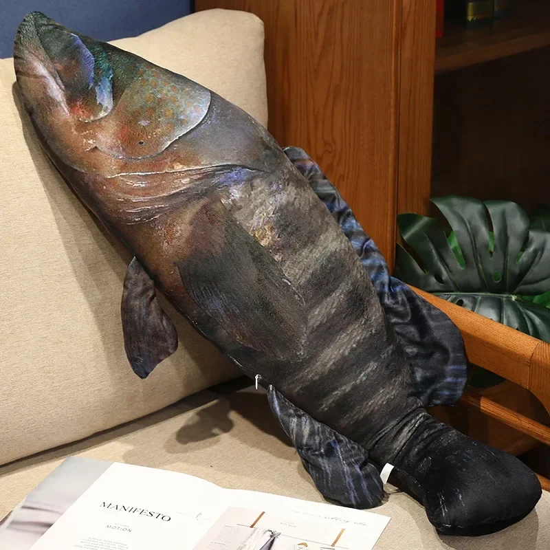 3D Simulation Fisch Plüsch Spielzeug Gefüllte Thunfisch Lachs Herbst Saury Grouper Plüsch Kissen Kreative Sofa Kissen Kissen Geschenk Kinder Spielzeug – Detail 8