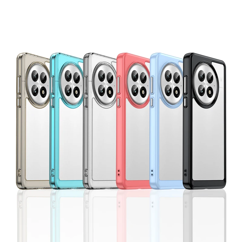Crystal Clear Protective Case with Hard PC Back & Soft TPU Bumper with Camera Lens Shield