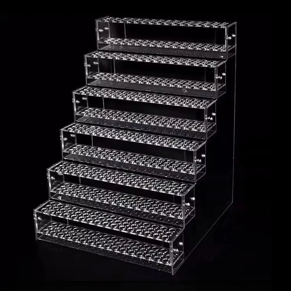1-6 Tier Acrylic Pen Holder Storage Shelf Supermarket Stationery