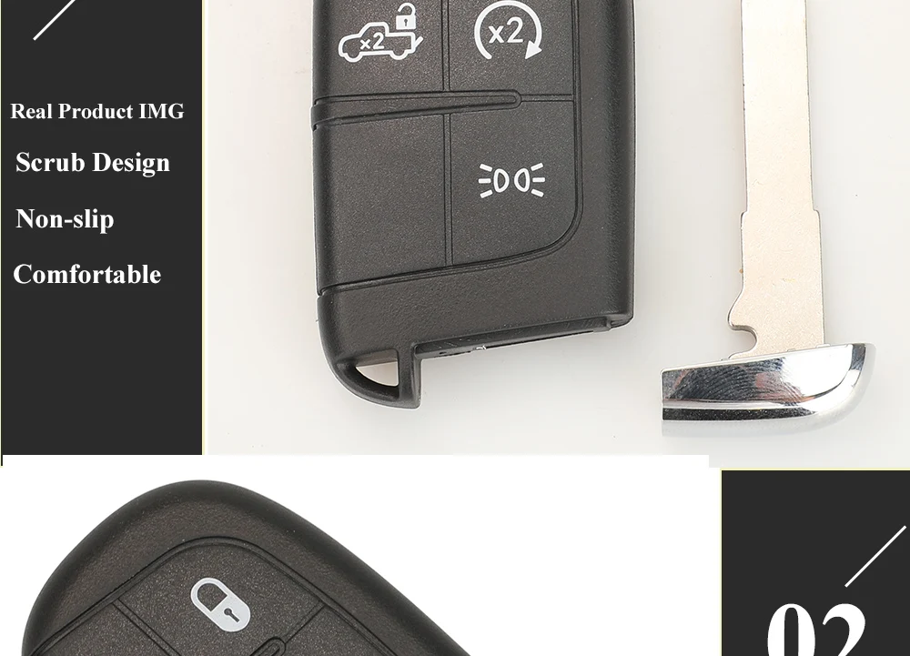 Keyforkess 10pcs SIP22 Remote Smart Key Shell per Fiat 500 500L 500X Toro 2016 2017 2018 2019 portachiavi per auto 3/4/5 sostituzione BTN - Sf390a5af1a8748f18de773833299da0fZ