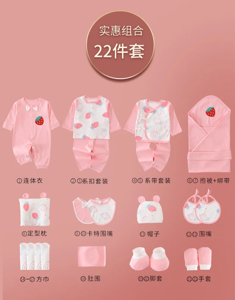 Ensemble de vêtements en coton pour bébé fille, vêtements de
