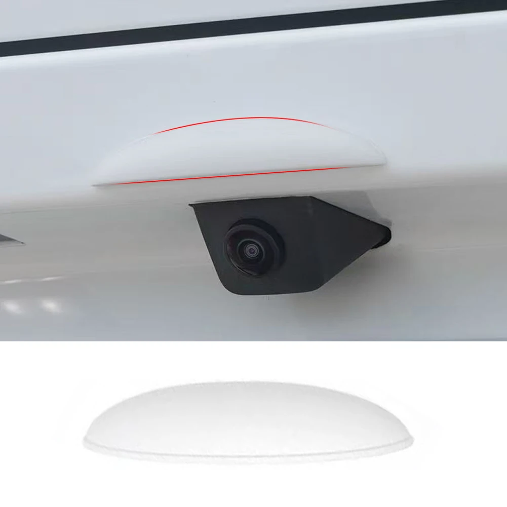 1/2PCS 자동차 후방 카메라 레인 커버 방수 후방 카메라 보호 스티커 자동차..