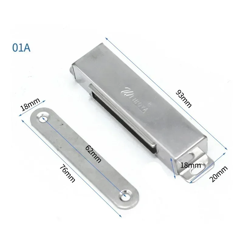 40KG Magnetic Door Lock Magnet Cabinet Door Lock Powerful Heavy-duty Cabinet Catch For Kitchen Decor Accessories 1Pc steel door locks,door catch