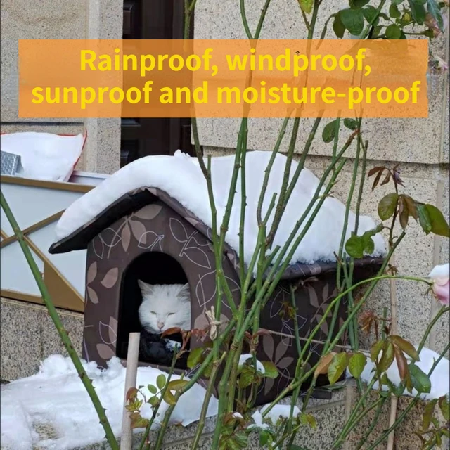 Stray cat dog rescue waterproof and warm outdoor tent cat kennel kennel for small and medium-sized pets indoor and outdoor use 2