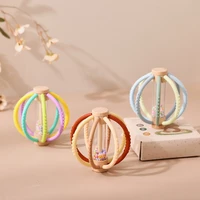 Baby Silicone Teether Toys Rain Stick Rainbow Hourglass Rain Music Rattle Ball Baby Montessori for Kids Educational Sensory Toys 1