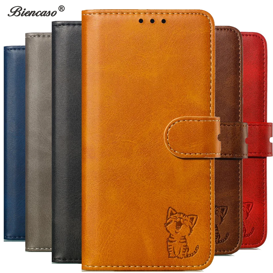 

Luxury Cat Wallet Flip Case For Coque Samsung Galaxy Note 20 10 S8 S9 S10 Plus S10E J4 J6 A6 A7 S20 Ultra A10 A20 A30 A40 Cover