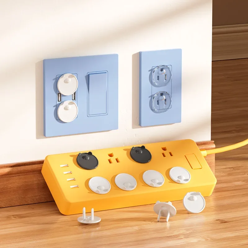Safety Plug Outlet Protection Power Outlet Cover Electrical Socket Baby Guard Anti Electric Shock Protectors American Standard