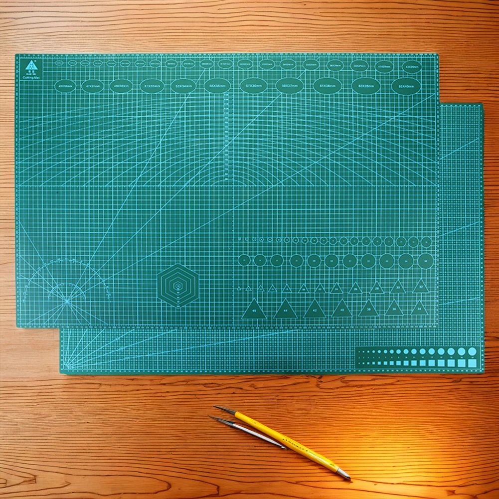 Self Healing Cutting Mat Gridded Cutting Board 90x60cm 3 Layer Cutting Pad Rotary Cutting Board for Fabric Arts Crafts