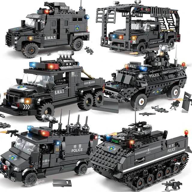 Lego City Police-police: Helicopter Transport Truck, Adventure Construction  Toy, With A Helicopter. - Blocks - AliExpress