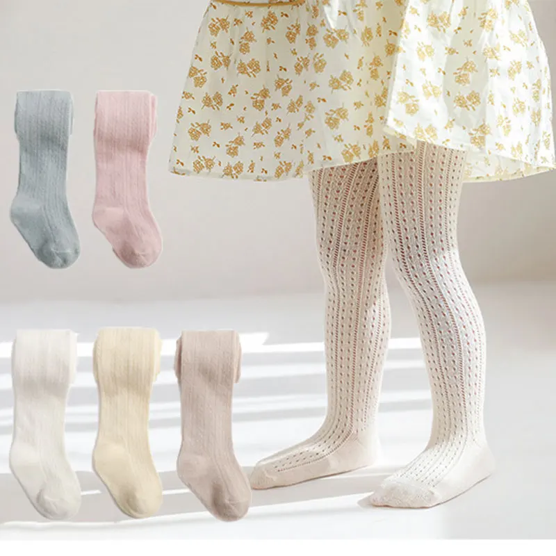 Summer Girls Tights Mesh Pantyhose for Kids Toddler Stocking Clothes for Newborns White Fishnet Pants Children Goods