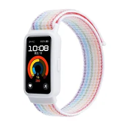 Nylon Loop Sport Bracelet Replacement Strap - Premium Accessory - Huawei Band 9 (Multicolor)