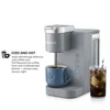 Gray Single-Serve K-Cup Pod Coffee Maker with Reusable Tumbler Brew Over Ice Button 36oz Removable Reservoir 3 Cup Sizes  My 3