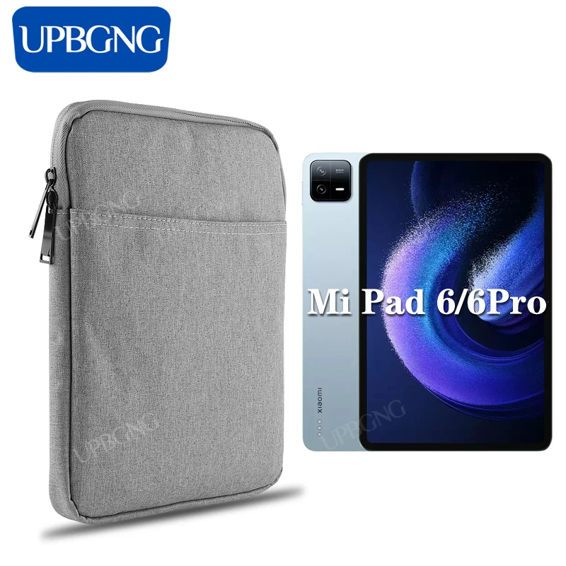 UPBGNG-Funda Universal para Xiaomi Mi Pad 6 Pro, 11 pulgadas, bolso de mano con cremallera, 5 y 6
