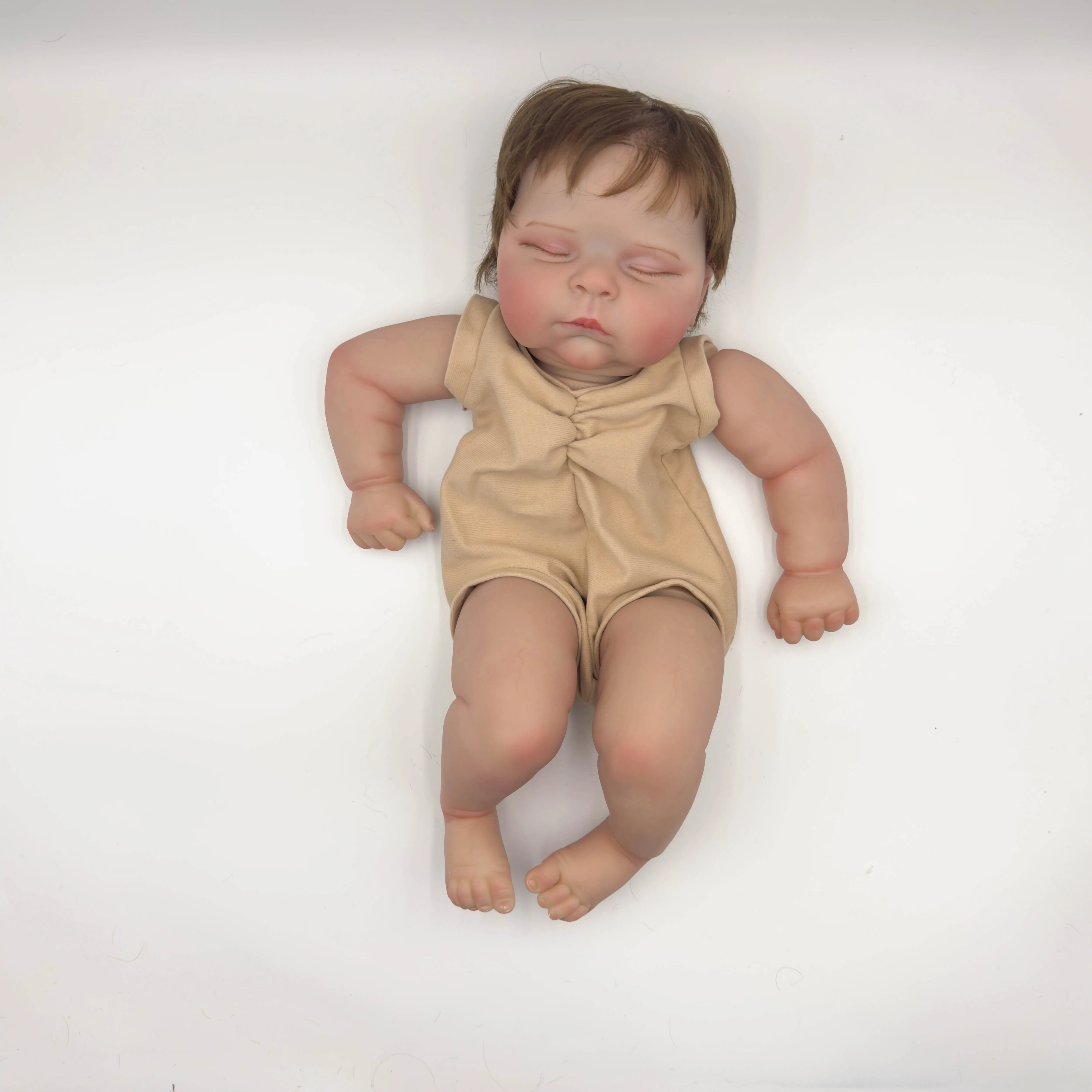 Poupée Reborn Réaliste Peaches – Cassie Brace – Fille 55cm – Kit Cheveux Peints