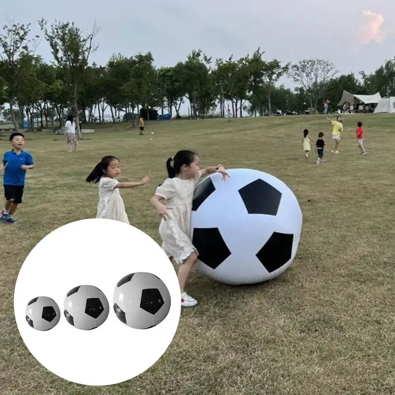 

Football Shape Beach Ball Blow Up Beach Balls Funny Large Blow Up Ball Toys Summer Game At Beach & Pool