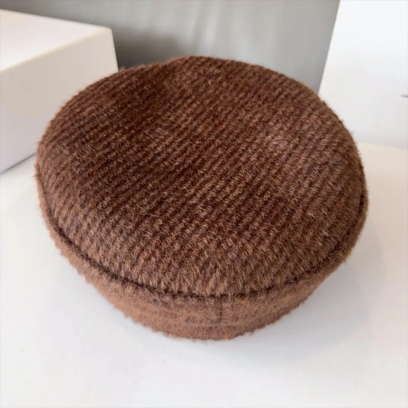 Brand Designer New Women Baker Boy Caps Wool NewsBoy Cap Thick Warm Winter Hats