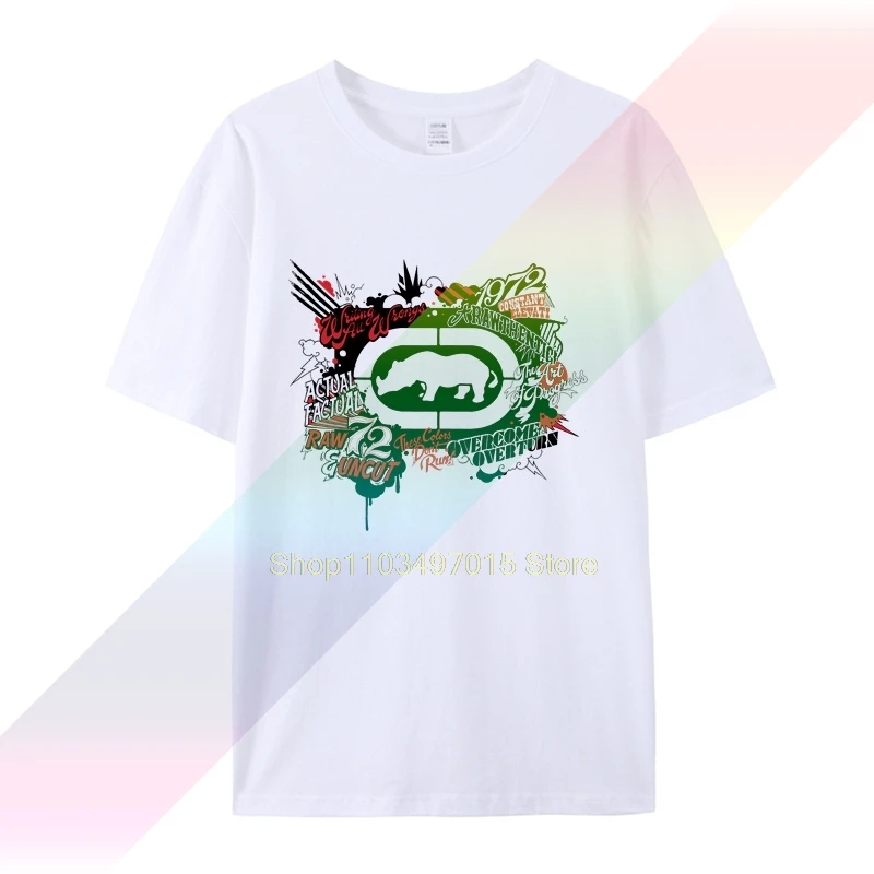 

Ecko_Unltd Custom Men White T-Shirt Tee 2020 fashion t shirt cheap tee 2020 hot tees Black Size S-3XL funny t-shirt TEE