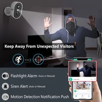 ANRAN-Caméra de sécurité domestique sans fil, batterie aste 2K, WiFi 2.4G, PIR ,IP65, fonctionne avec l'application ANRAN 3