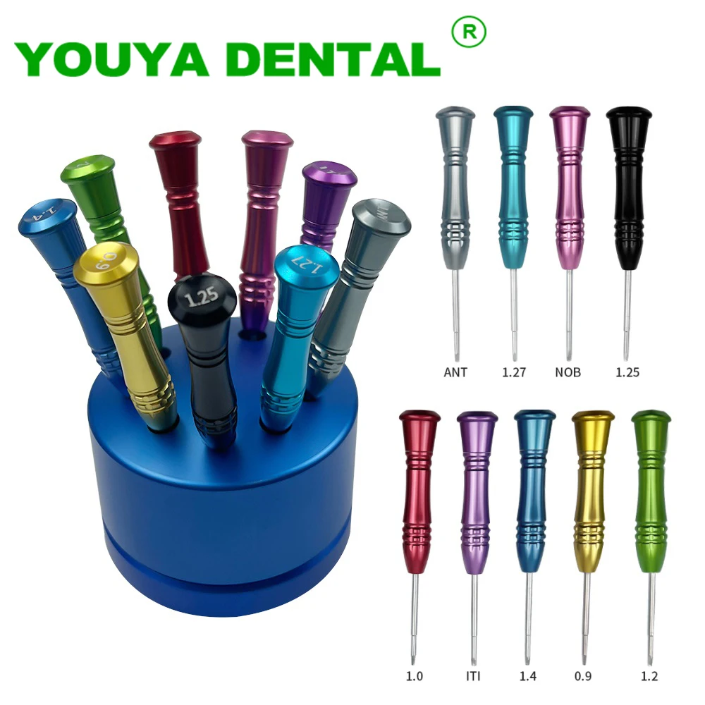 

9pcs/set Dental Implant Screwdriver Kit Stainless Steel Micro Screw Driver For Implant System Drilling Tool Dentistry Instrument