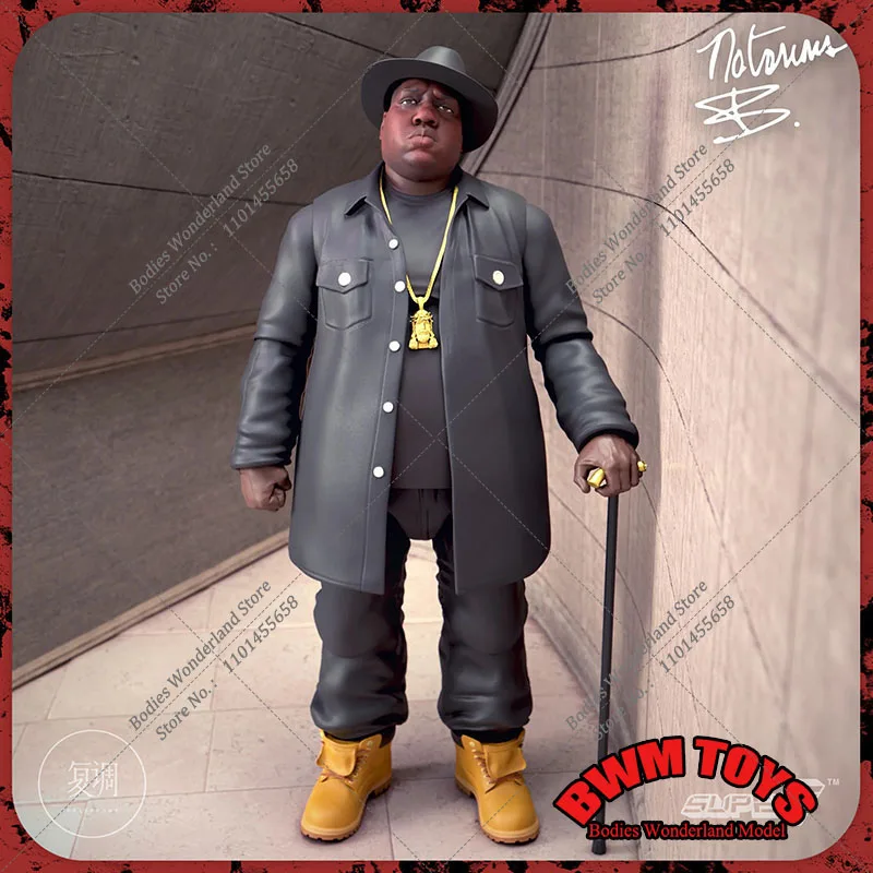 

Super7 17cm 1/7 Scale The Notorious B.I.G Hip-hop Musicians Biggie Christopher Wallace 7 Inch Action Figure Model Toys