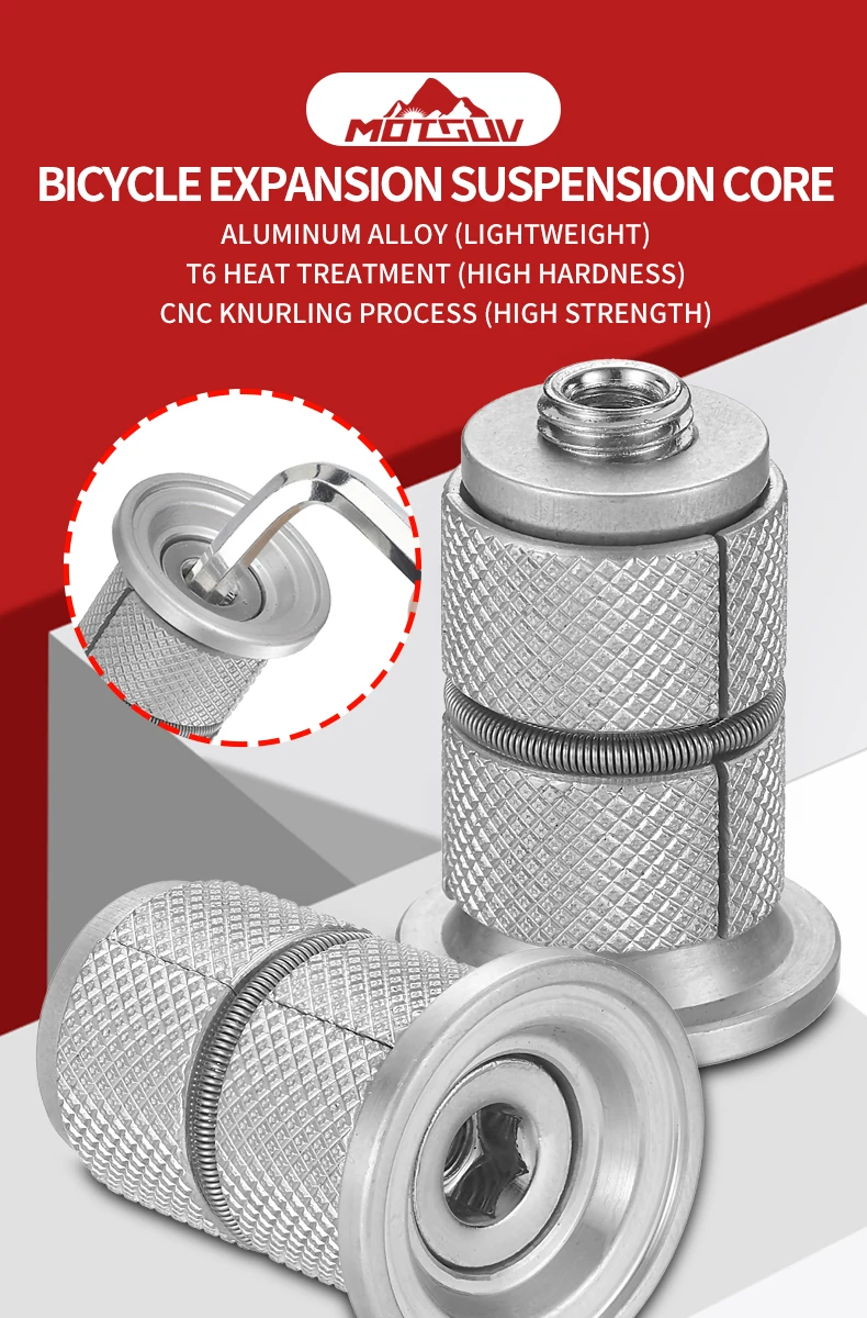 Description Picture 2 of itemVXM Bicycle Headset Expansion Screw MTB Bike Front Fork Bowl Group Expander Headset Core Inserts Top Cap Cover Expander Plug