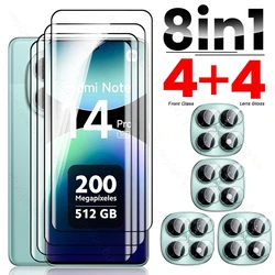 Premium Tempered Glass Screen Protector with Lens Protection for Note15 5G (8In1 4Front 4Lens)