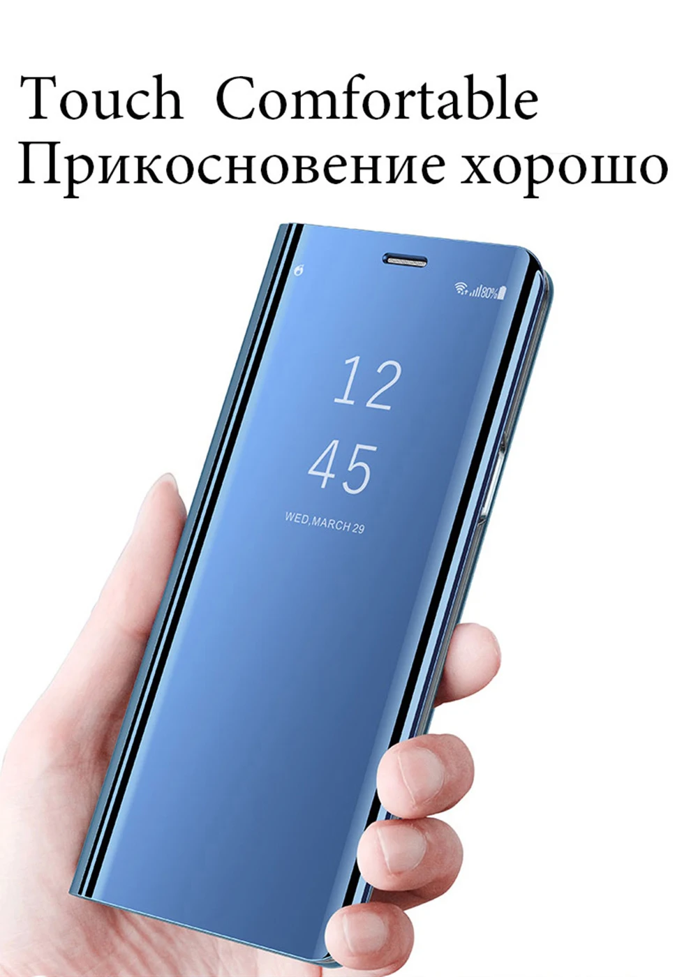 Luxury For Samsung galxy S8 Case Mirror Flip Cover for Samsung