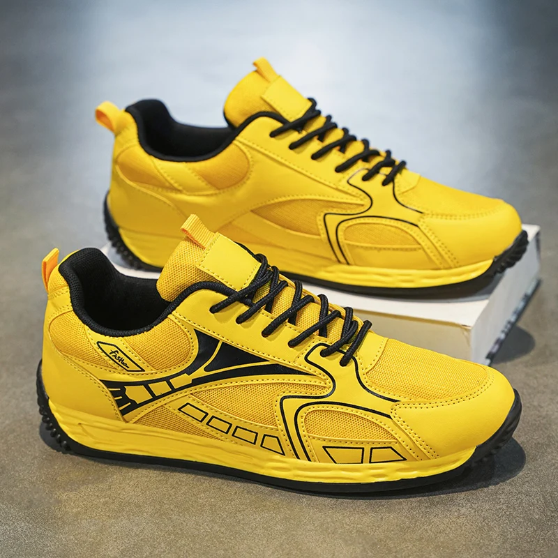 Skate Shoes for Men Flat High-quality 2024 New Mesh Breathable Comfortable Sneakers Luxury Design Lace-up Tennis Shoes Man