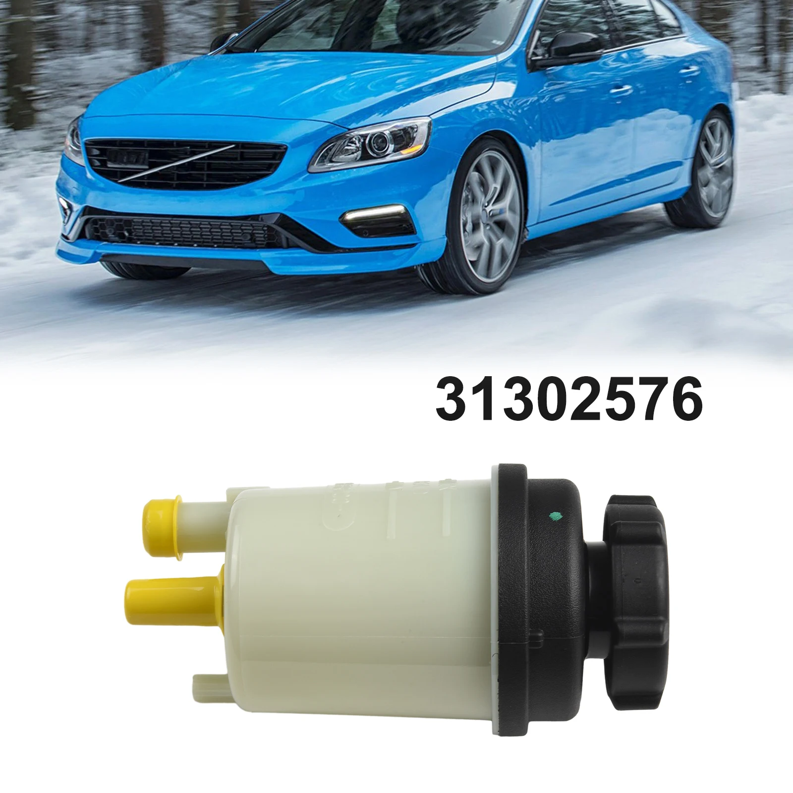 

1Pc Durable Steering Bottle Power Bottle Tank 31302576 For Volvo S80 XC90 Power Steering Bottle Car Accessories