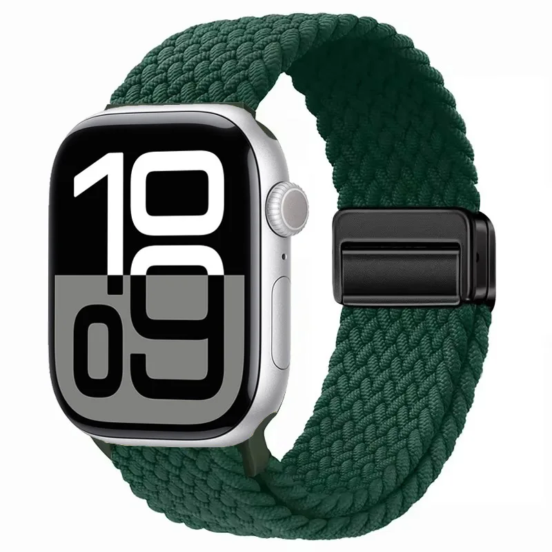 Nylon Braided Magnetic Strap for Apple Watch - Comfortable and Stylish Design