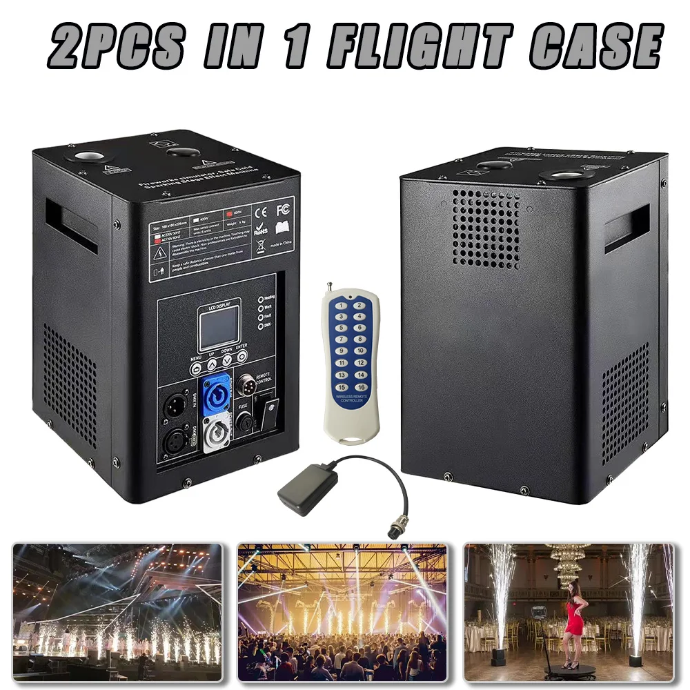 2 Pz/Lotto 600W Cold Spark Firework Machine Remote Dmx Control Sparkular Equipment Stage Special Set Wedding Party Show