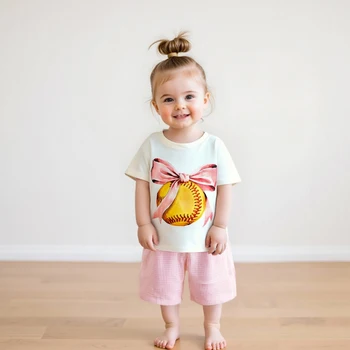 Adorable Infant Girl Casual Wear Pink Floral Print Sleeveless Top and Denim Shorts 2 Piece Set for Summer Fun 5