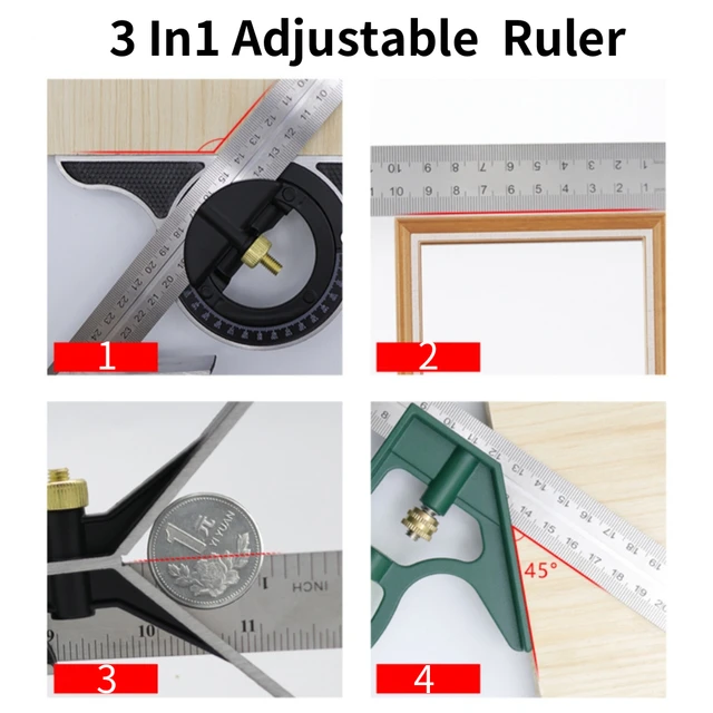 Square Angle Ruler Measuring Tool Set - Image 4