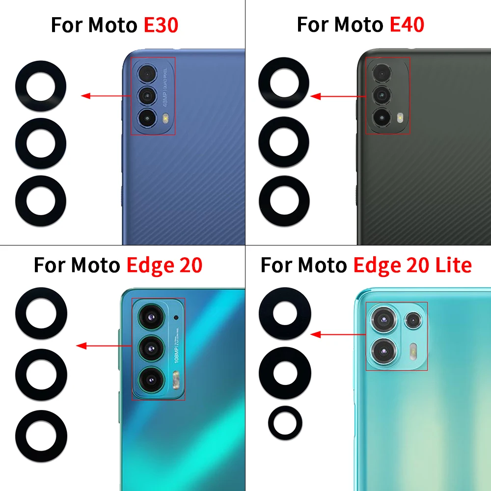Enhanced Rear Camera Glass Lens with Adhesive