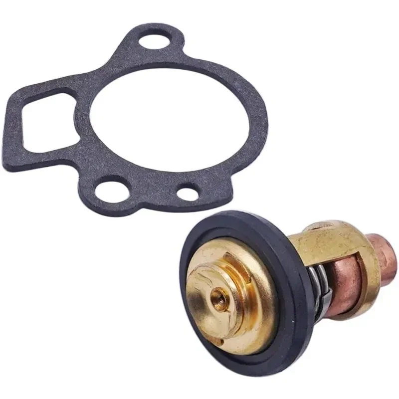 OUNENG NEW Marine Thermostat 6G8-12411-01 6G8-12411-02 6G8-12411-03 Gasket 65W-12414-00 Compatible Yama-ha 4 Stroke 9.9-70HP