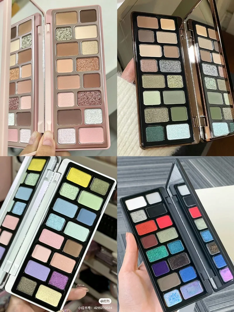 Qianyan 16 Color 24 Color Eye Shadow Palette Black Red Pink Blue Cowherd Sequins Smoky Matte Eyeshadow Makeup Palette