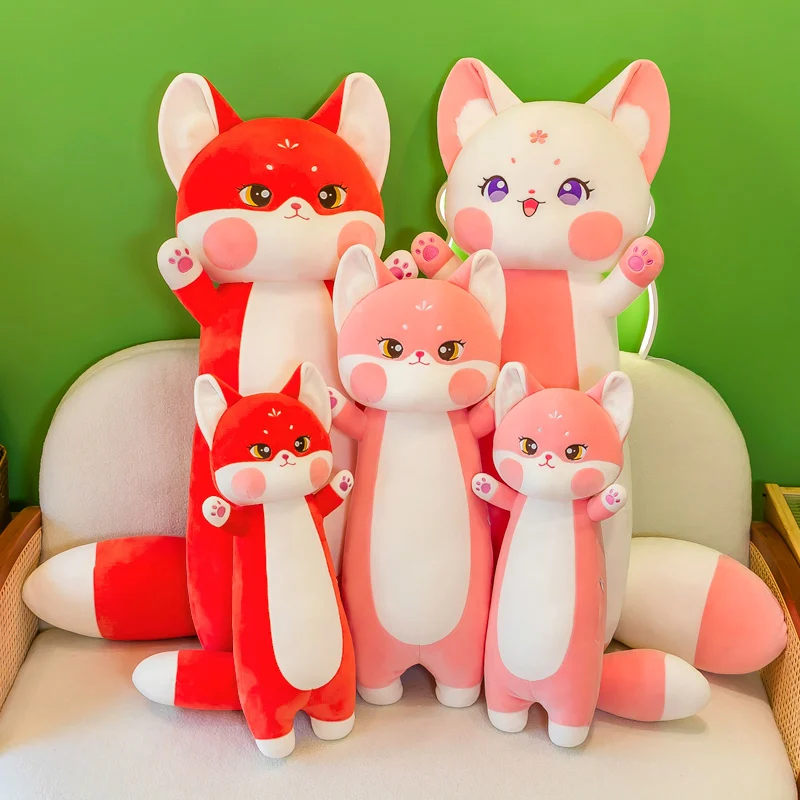 Cute Plush Fox Toy Pillow 35cm 50cm 70cm 90cm Big Size Stuffed Animal Fox  Soft Doll Kids Toys Birthday Gift for Children - AliExpress