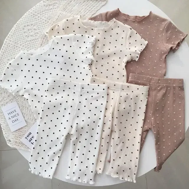 Kids Pajamas Set Kids Pajamas Pajama Sets Kids Clothing Set Summer Thin Short Sleeve Children's Sleepwear Set Boys' Home Clothes Two-Piece Set