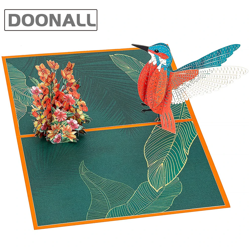 Hummingbird Pop Up Card, Birthday Mothers Day Fathers Day Anniversary, 3D Greeting  Card for Kids Mom Dad Wife Friends Colleague| | - AliExpress