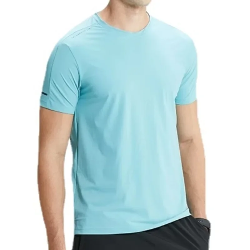 

Men Gym Jogging Sports T-shirt High Quality Short Sleeve Running Sport Top Homme Fitness Muscle Fit Shirt Breathable Sweatshirts