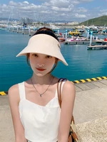 Free Fhipping New Fashion Lady Straw Hat For Women Summer Sun Visor Sunhat Panama Boater Floppy Female Hat Straw Beach 4