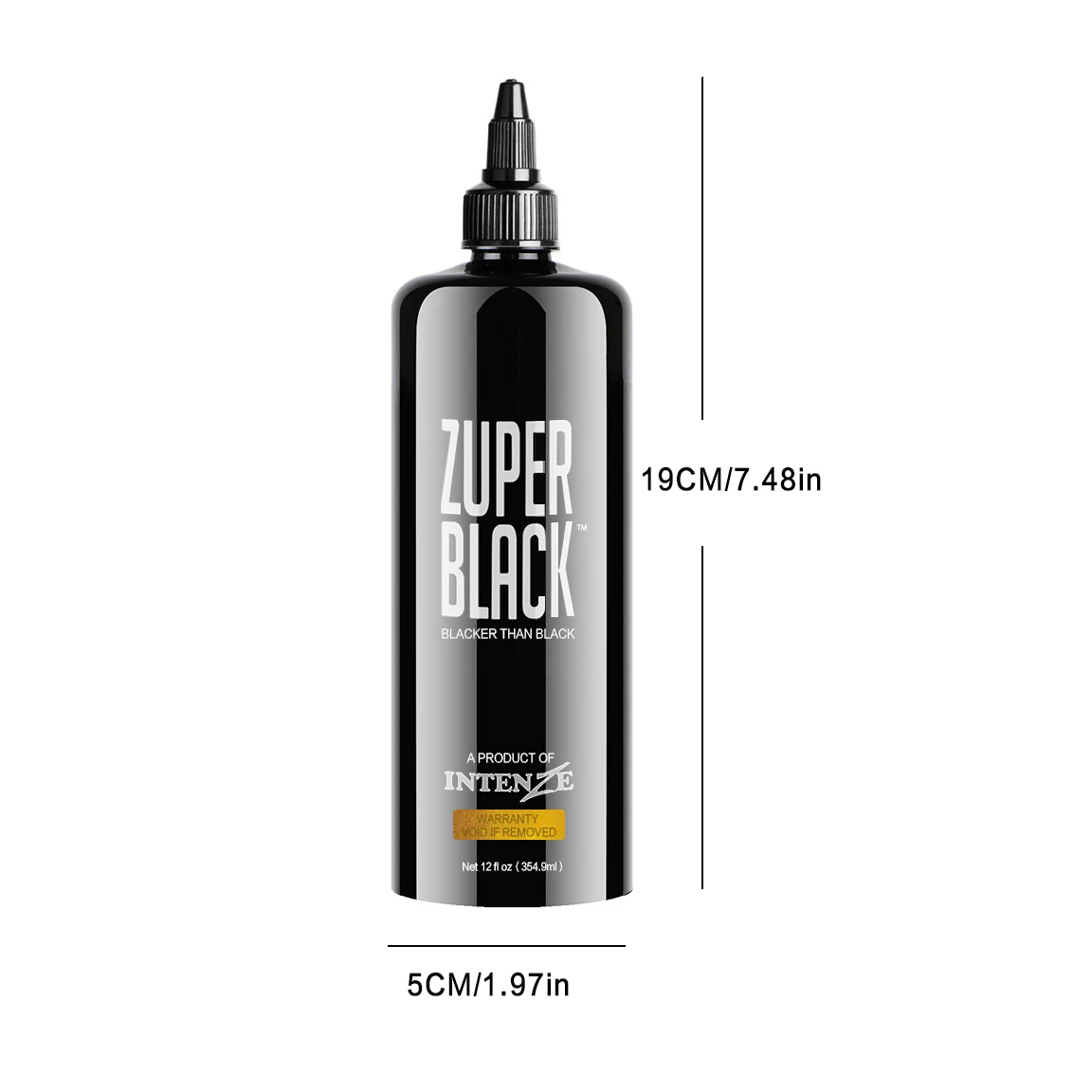 Tattoo Ink Small Particle Zuper Black Silicone Leather 360 ml 12 oz Super Black for Student Practice