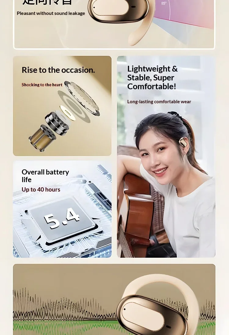 Wireless Bluetooth Earbuds Long Battery Life Noise Cancelling_voghion.com