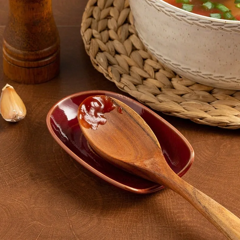 Ceramic Kitchenware Rack, Teaspoon Tray, Ideal Gift for Coffee and Desserts, Vintage Multi-color Oven Design  Interesting