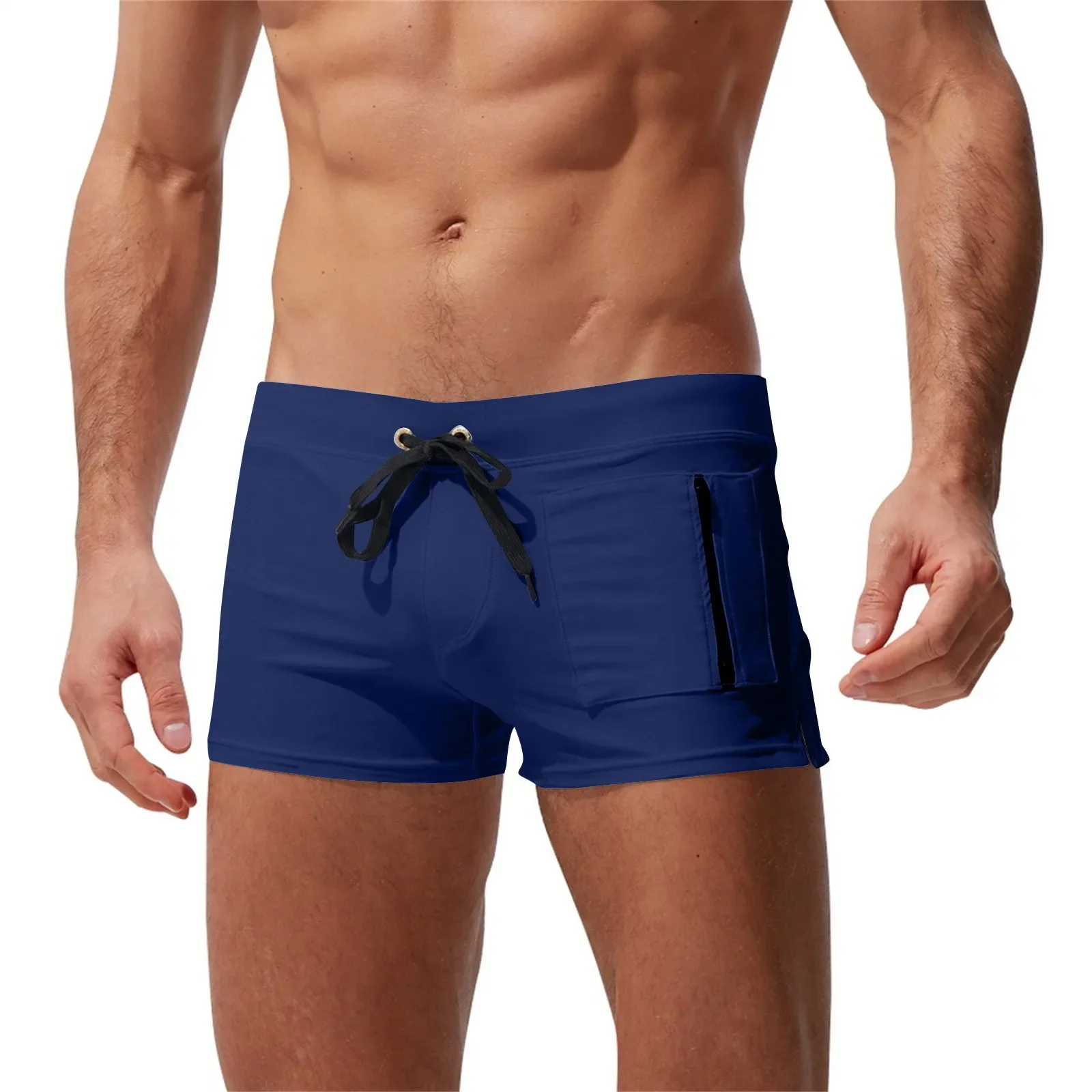 1pc Swim Shorts Men Zipper,Pocket Casual Mens Shorts Fast Dry BoardshortsJoggers Men'S Trunks Summer Mens, Short Homme Masculino