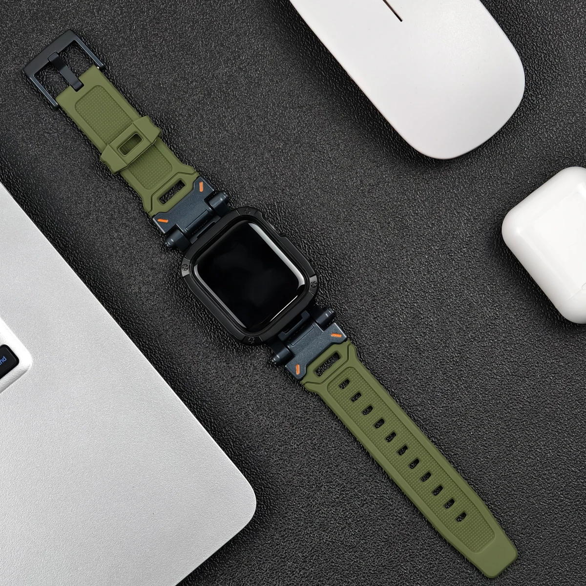 Premium TPU Case & Silicone Strap for Apple Watch - Ultra Protection Series