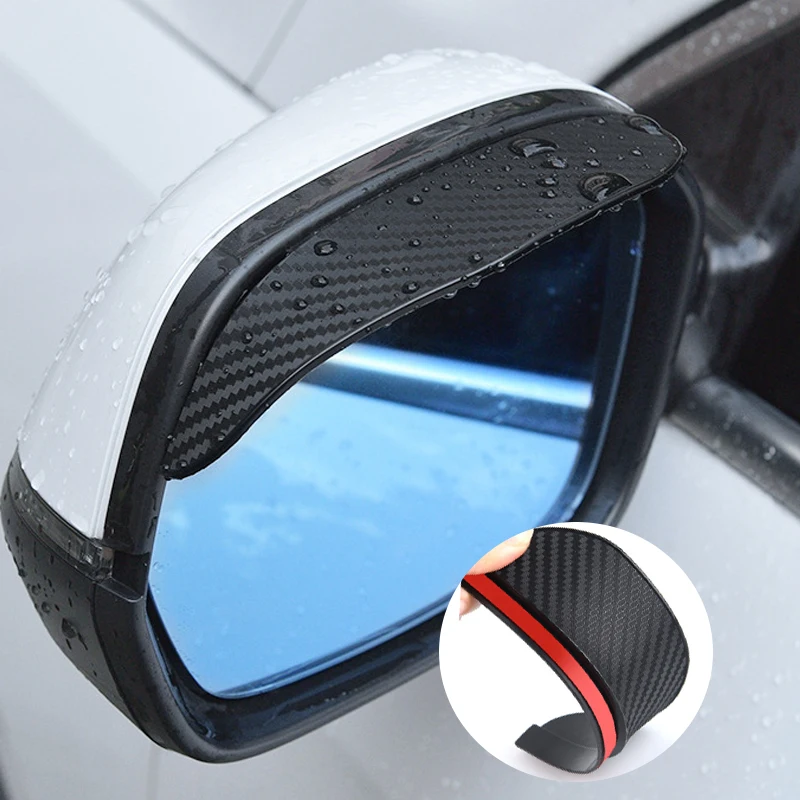 2pcs Car Covers Rearview Mirror Cover Rear View Mirror Sticker Car Rain