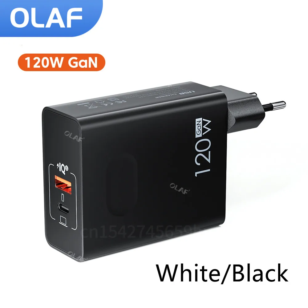 

Olaf Gan USB C зарядное устройство для быстрой зарядки 120 Вт Type C PD QC3.0 мобильный телефон адаптер для iPhone Xiaomi Huawei Samsung iPad планшетов