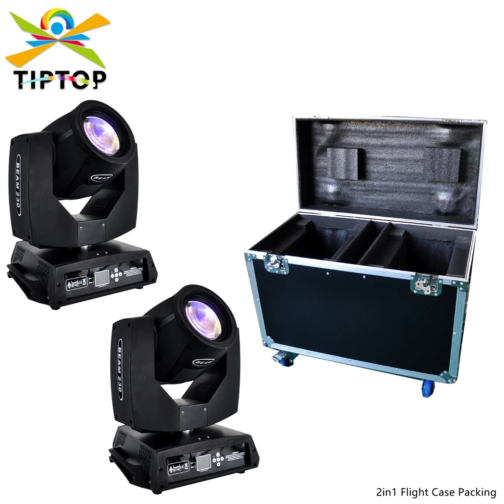 

TIPTOP Flight чехол Packing профессиональная Вращающаяся головка Sharpy 7R 230W Sharpy Beam Disco светильник 48 призматический вращающийся фазный двигатель