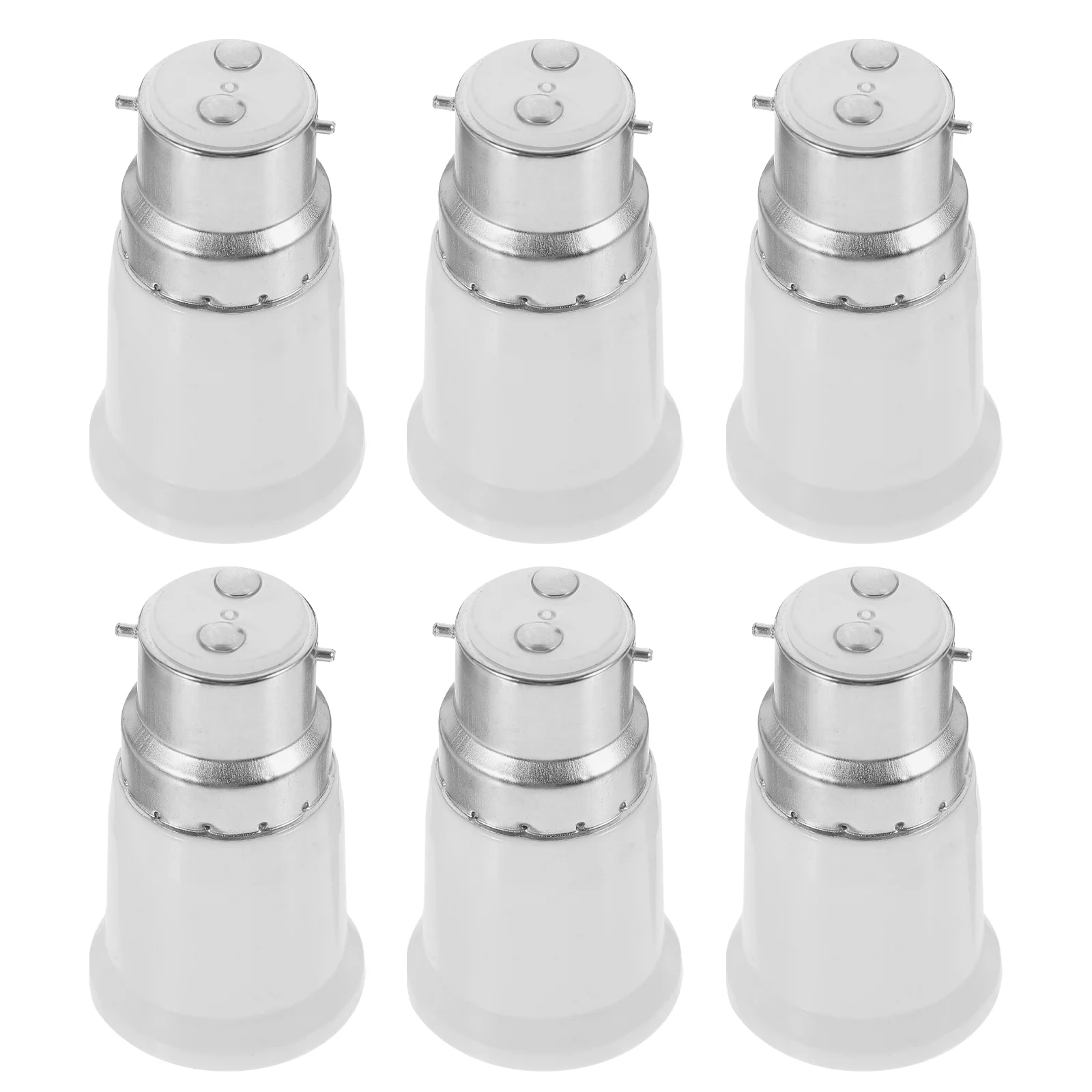 

6 Pcs Light Bulb Adapter Socket Outlet Converter Base Pendant Chandelier Lamp Holder